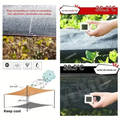 12-pin Sunshade Net Anti-ultraviolet Awning Plant Cover Net