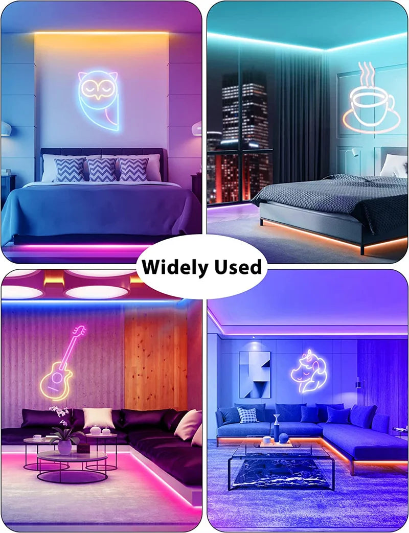 USB LED Neon Rope Lights, RGB Led Strip Lights