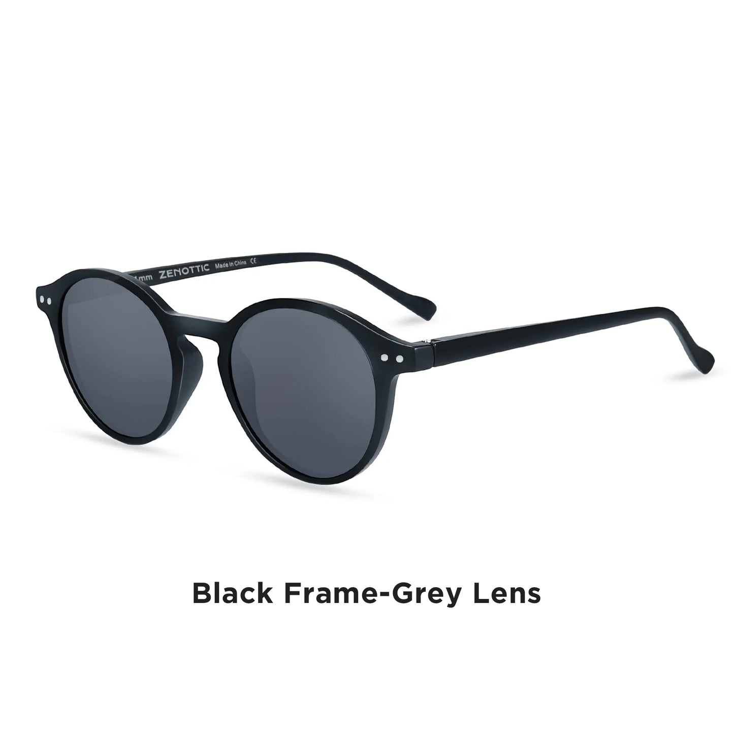 Retro Circular Polarized Sunglasses Vintage