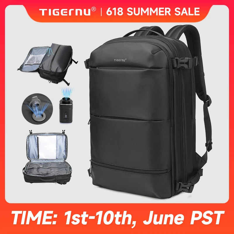 Tigernu Vacuum Compression Backpacks Men Travel