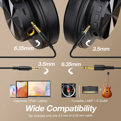Oneodio Fusion A70 Bluetooth Headphones Hi-Res Audio