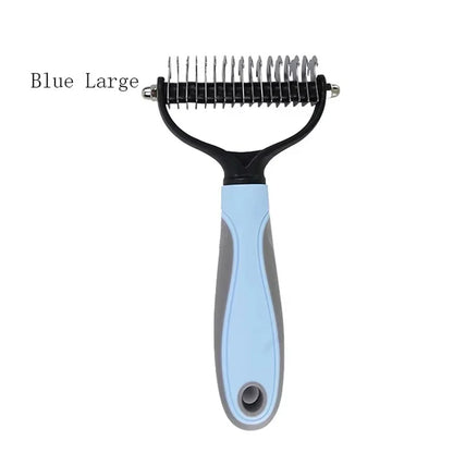 Double Sided Pet Grooming Comb Stainless Steel Dematting