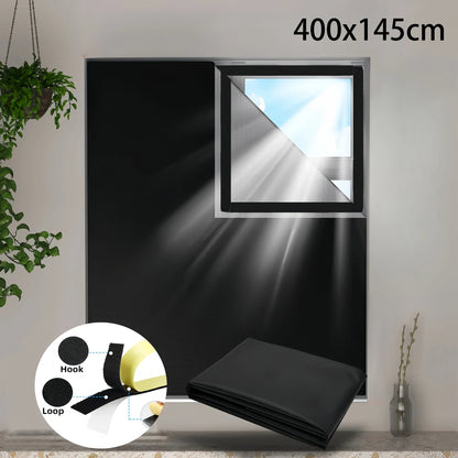 100 Blackout Window Cover Darkest Light Block Black Privacy Film