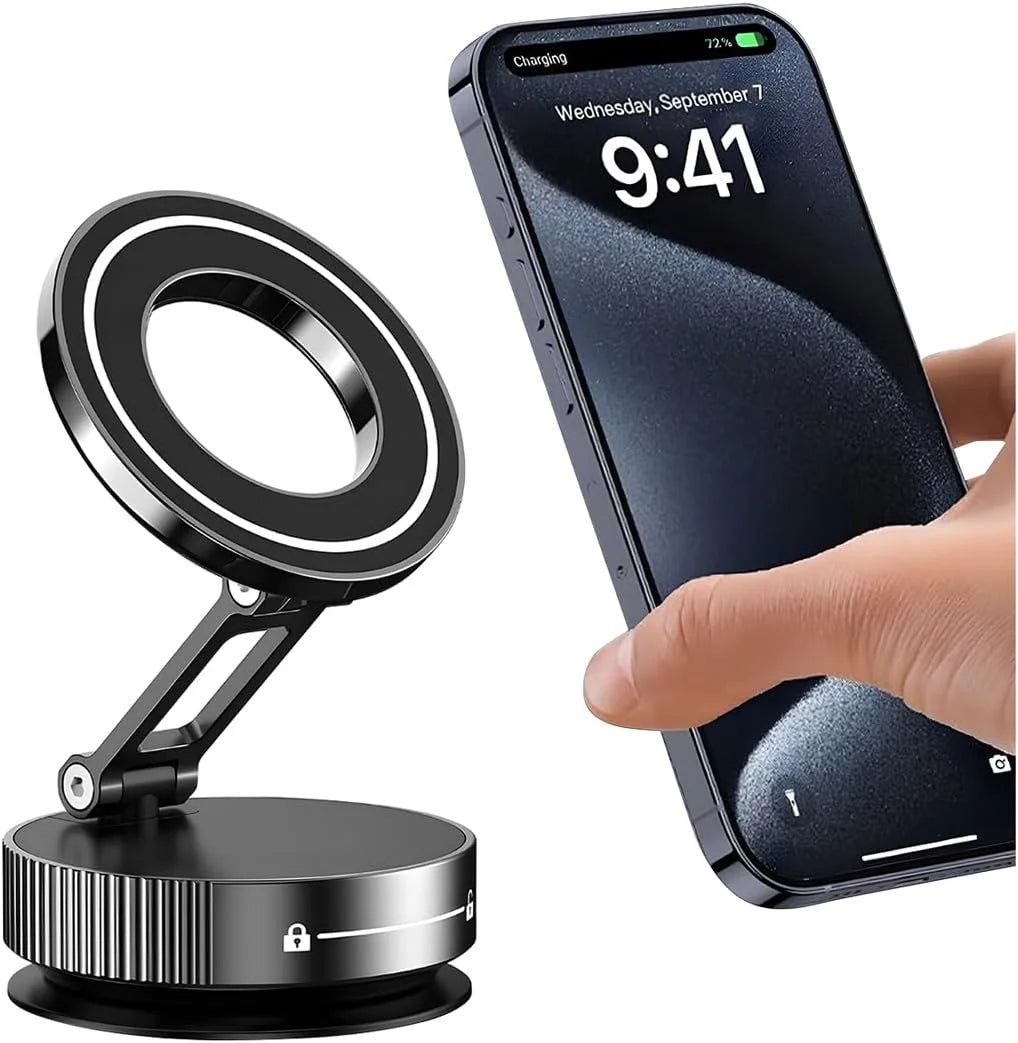 Upgraded 360° Vacuum Magnetic Phone Holder
