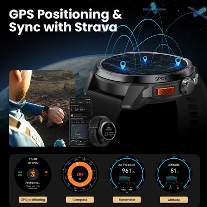 HAYLOU Solar Ultra GPS Smartwatch 1.6” AMOLED Display
