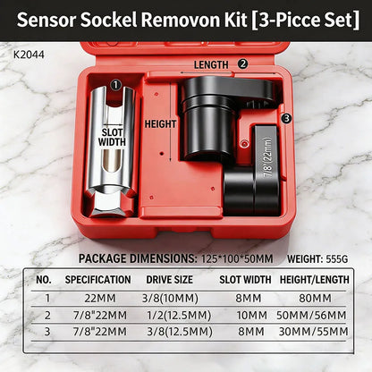 Universal Oxygen Sensor Socket Set O2 Lambda Sensor Removal