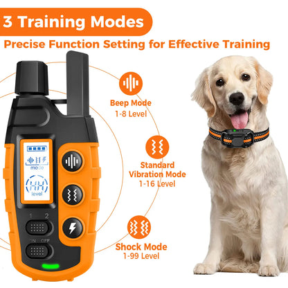 Electric Dog Training Collar Remote Control Waterproof