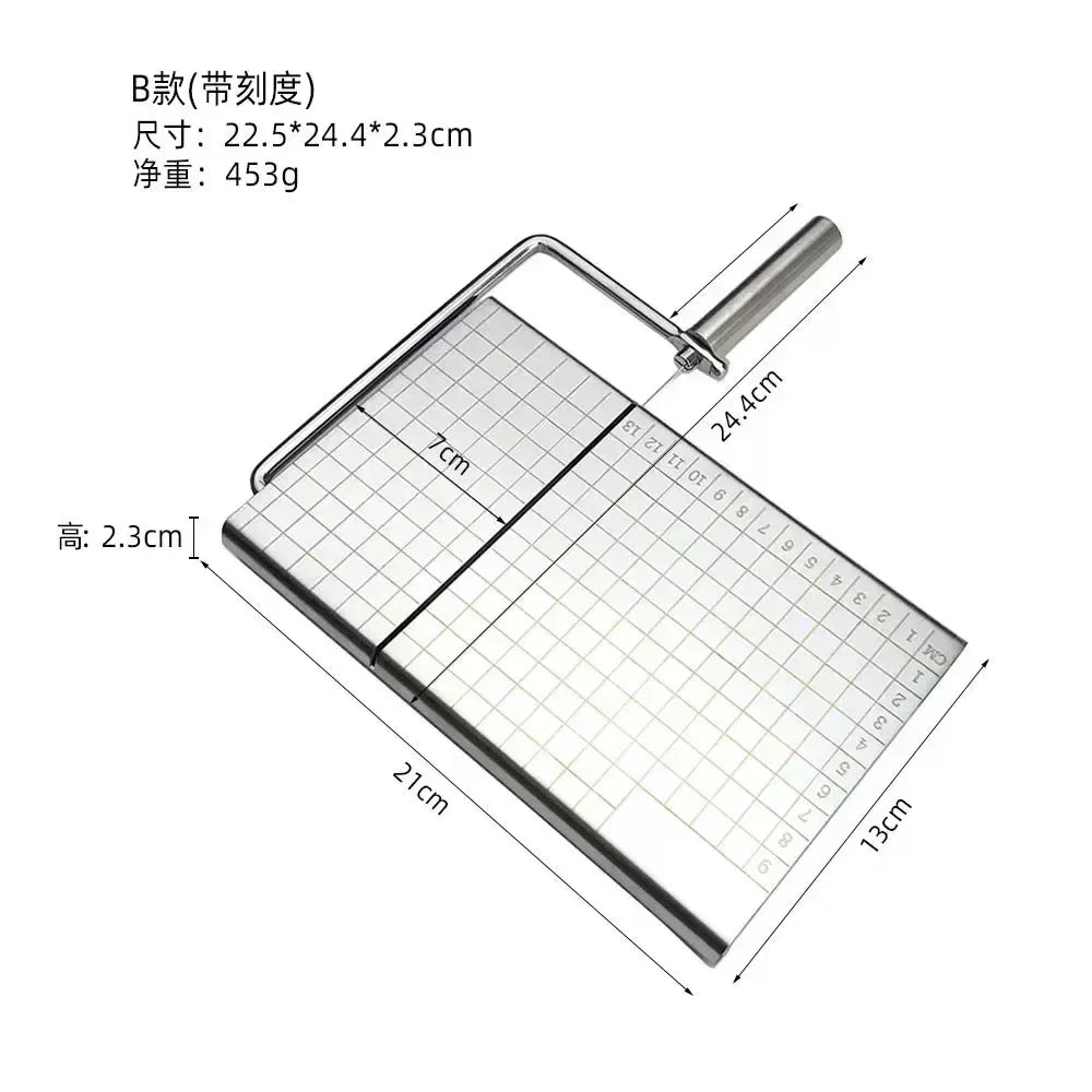 Cheese and Butter Slicers with Wire Cheese Adjustable