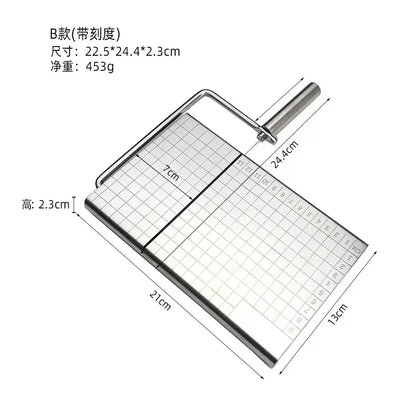 Cheese and Butter Slicers with Wire Cheese Adjustable