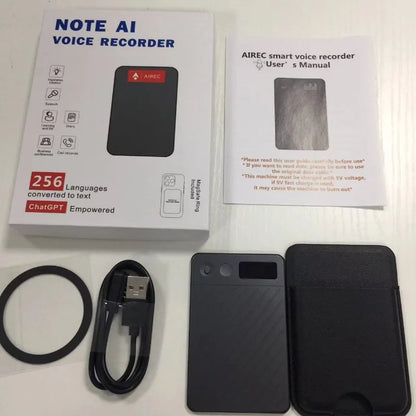 8GB-256GB AI Voice Recorder with 0.42-inch Display Screen Real-Time