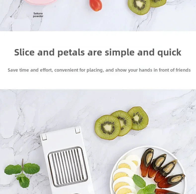 Multi Functional Kitchen Ingredient Fancy Egg Cutting