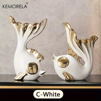 Ceramics Statue Exquisite Home Decor Modern Abstract Art Statue