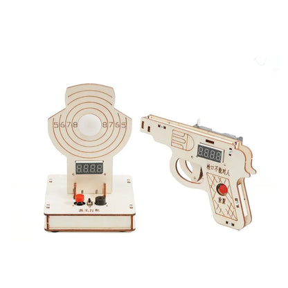 DIY Science Toys Laser Target Shooting Device Model for Kids