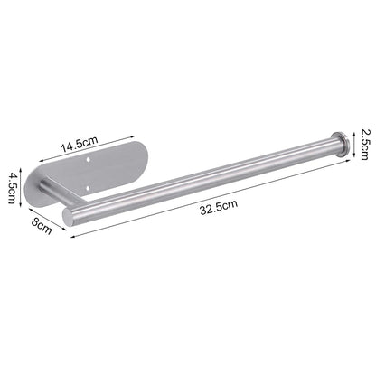 Adhesive Toilet Paper Holder Stainless Steel Wall Mount