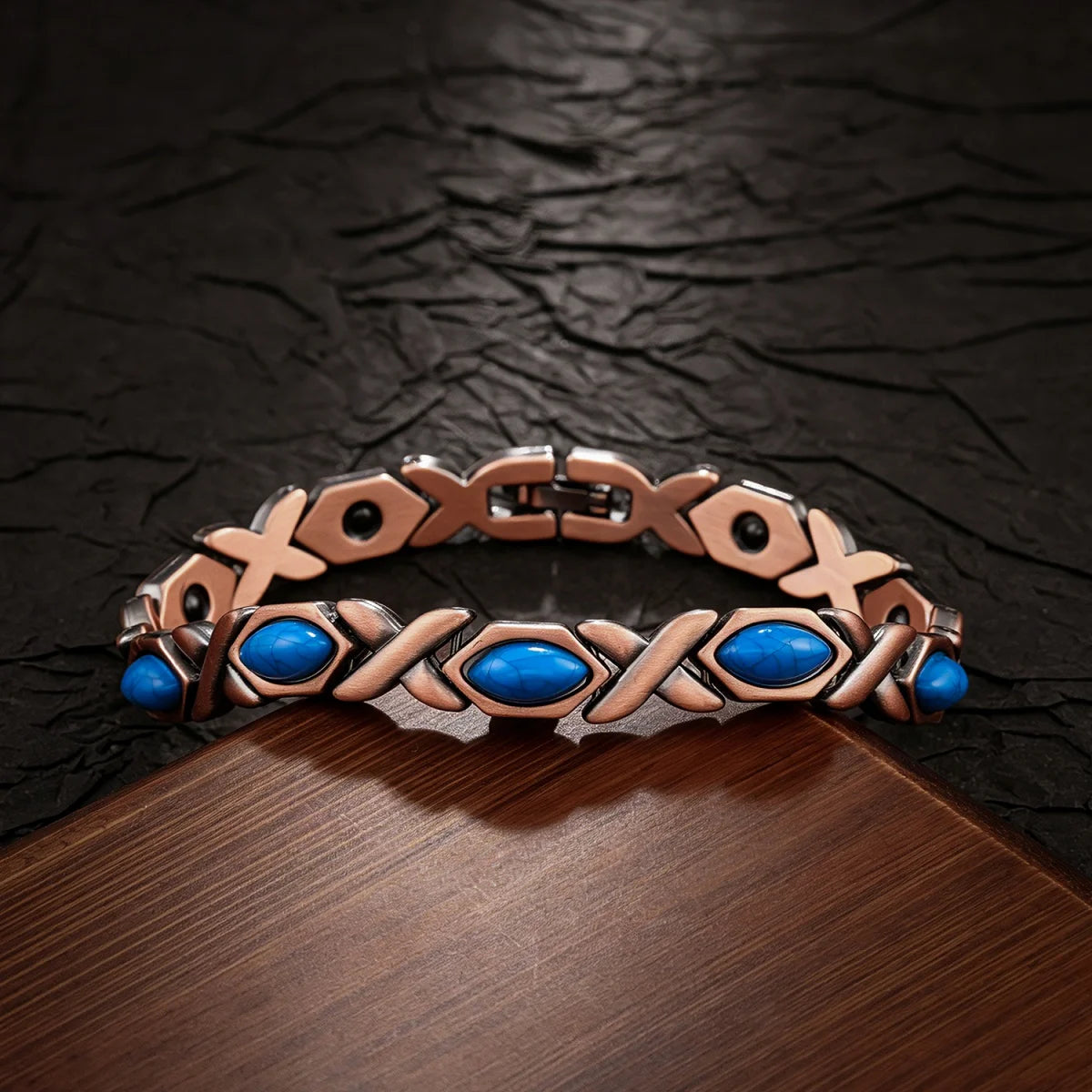 Lucky  Magnetic Therapy Bracelet for Women; Adjustable Copper