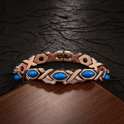 Lucky  Magnetic Therapy Bracelet for Women; Adjustable Copper
