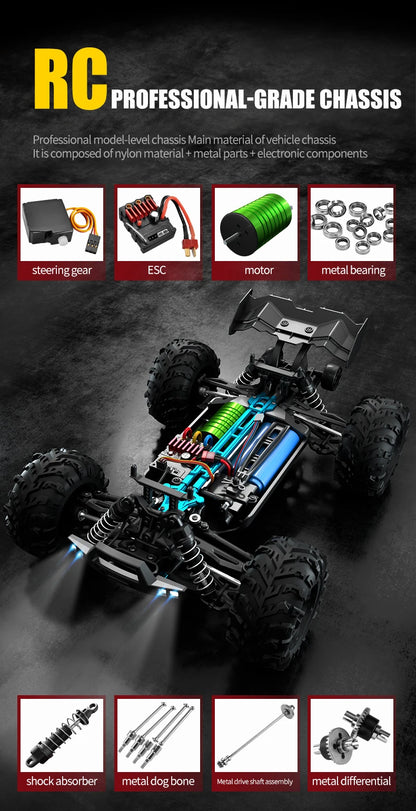 Rc Car Off Road 4x4 High Speed 75KM/H Remote Control