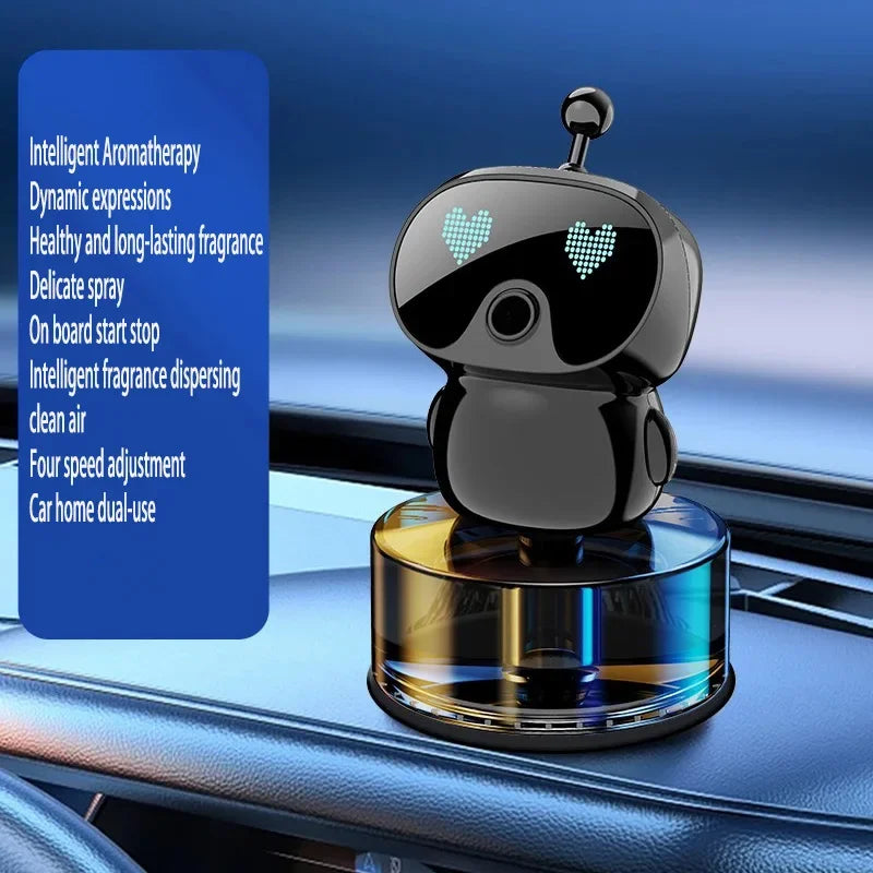 Smart Car Air Freshener AI Rechargeable Car Aroma Diffuser