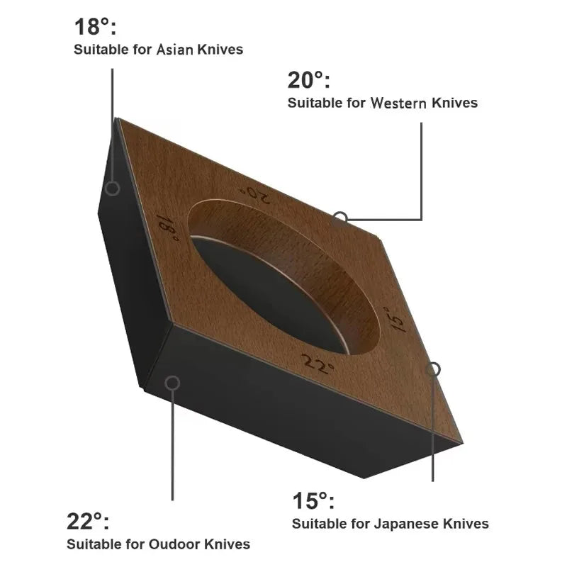 4-Angle Magnetic Wood Rolling Knife Sharpener