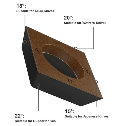 4-Angle Magnetic Wood Rolling Knife Sharpener