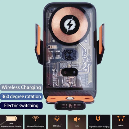 Car Phone Holder 66W Wireless Charger Mobile Phone Holder