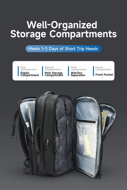 Tigernu Vacuum Compression Backpacks Men Travel