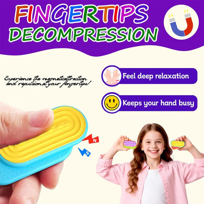 6-Pack Magnetic Fidget Sliders for Adults Sensory Toys