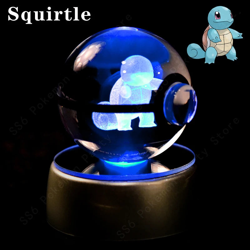 Pokemon Crystal Ball 3D Mewtwo Pikachu Gift