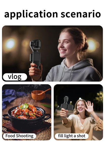 Mini Magnetic LED Fill Light Photography Lighting Camera