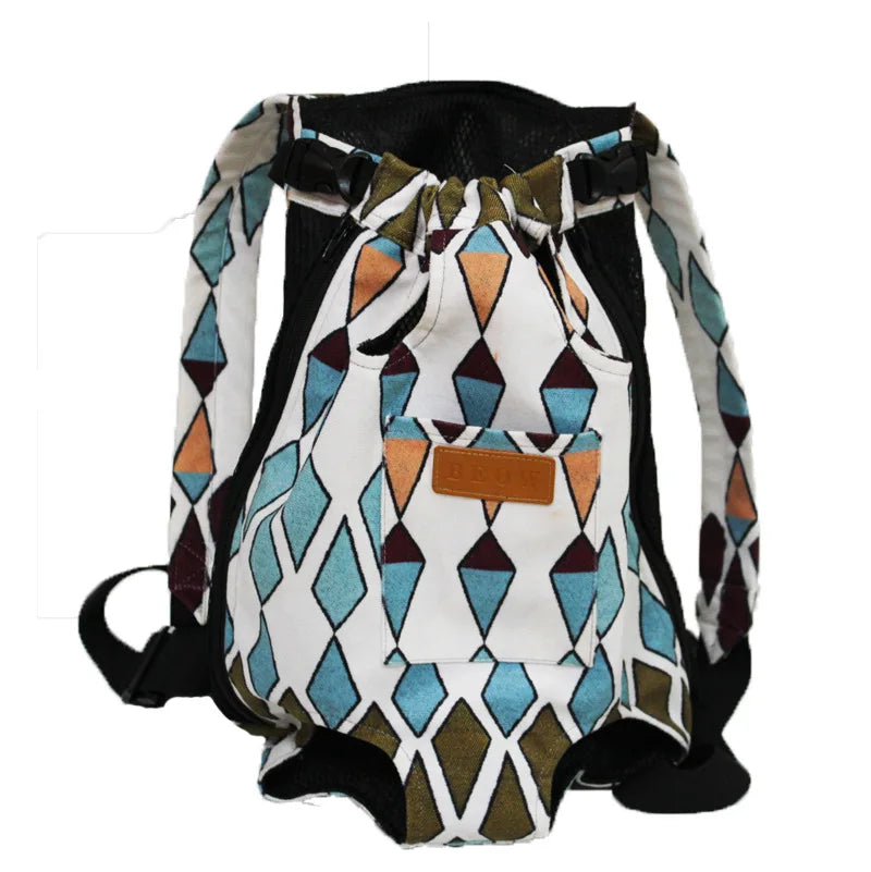 Mesh Pet Dog Carrier Adjustable Backpack Breathable Outdoor