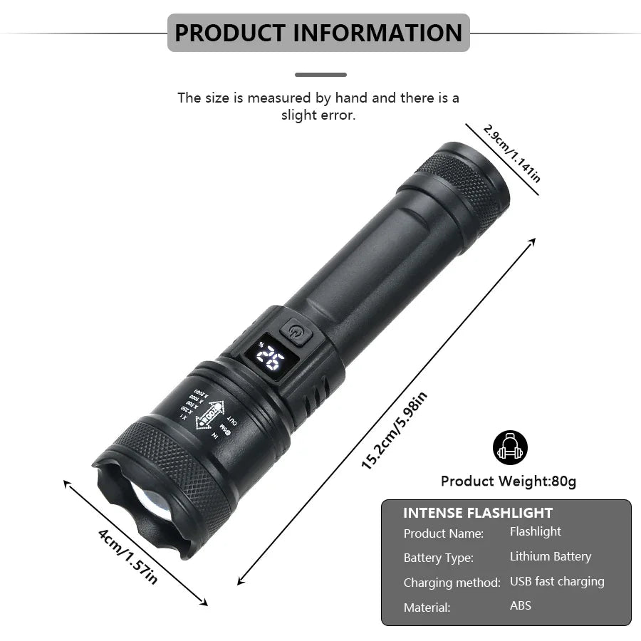 High Strong Power Led Flashlights Tactical Torch