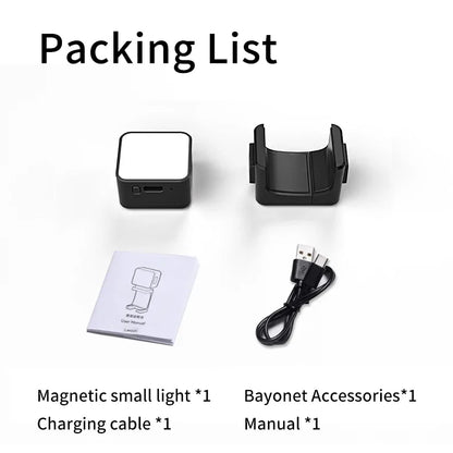 Mini Magnetic LED Fill Light Photography Lighting Camera