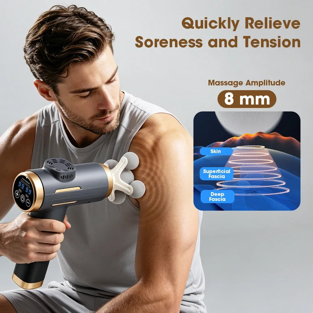 Electric Fascia Gun Head Deep Tissue Massager