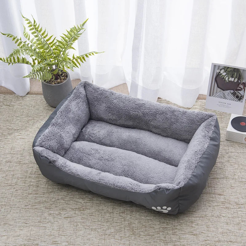 Square Large Dog Bed Soft Cat Sleeping Sofa Kennel
