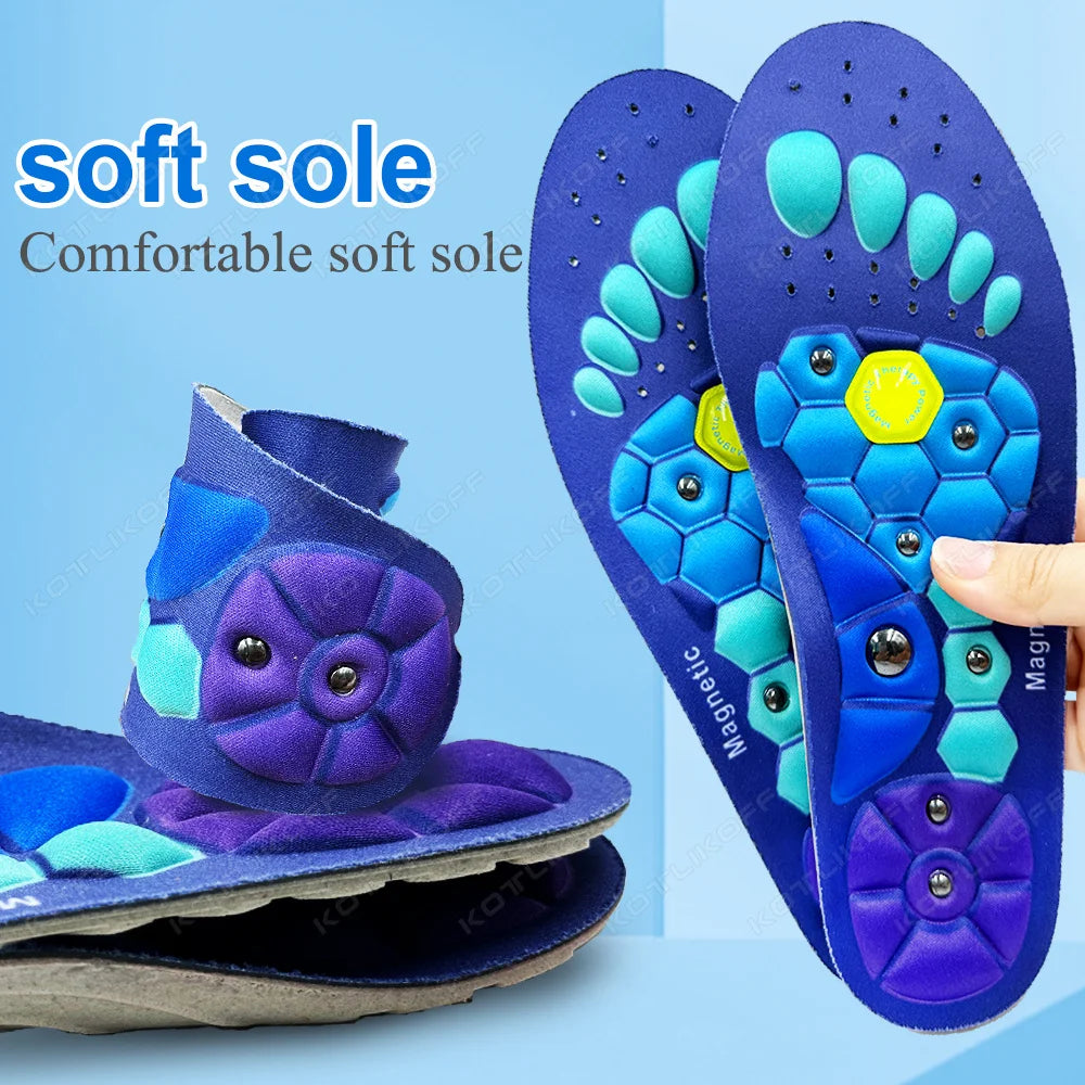 Medical Magnetic Therapy Sports Insoles Massage Foot