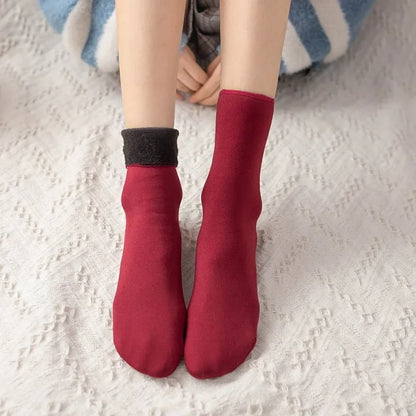 Women Winter Warm Short Socks Thick Thermal Cashmere