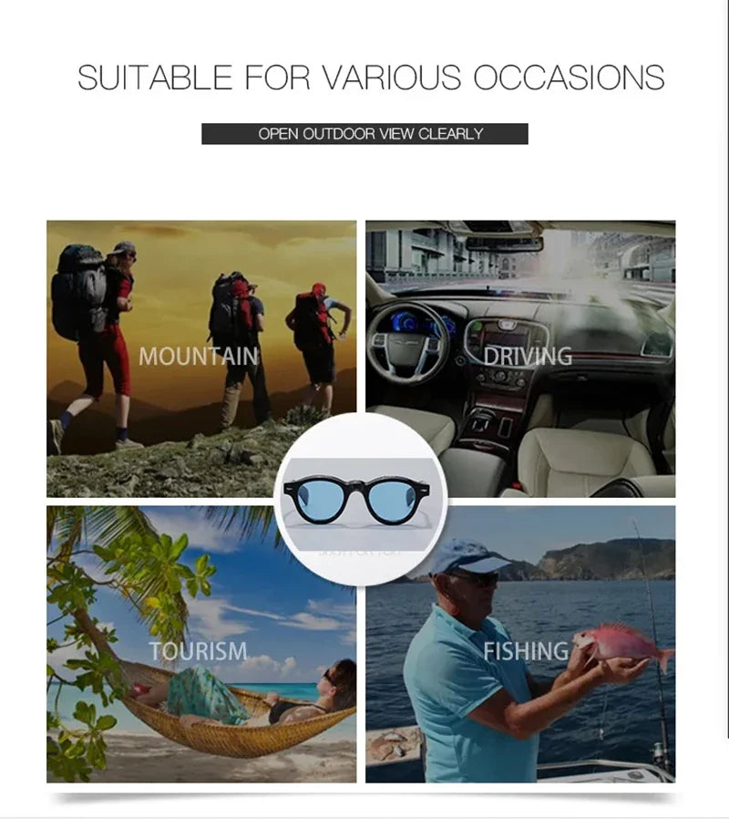 Summer Beach Cool Polarized Sunglasses Acetate Glasses