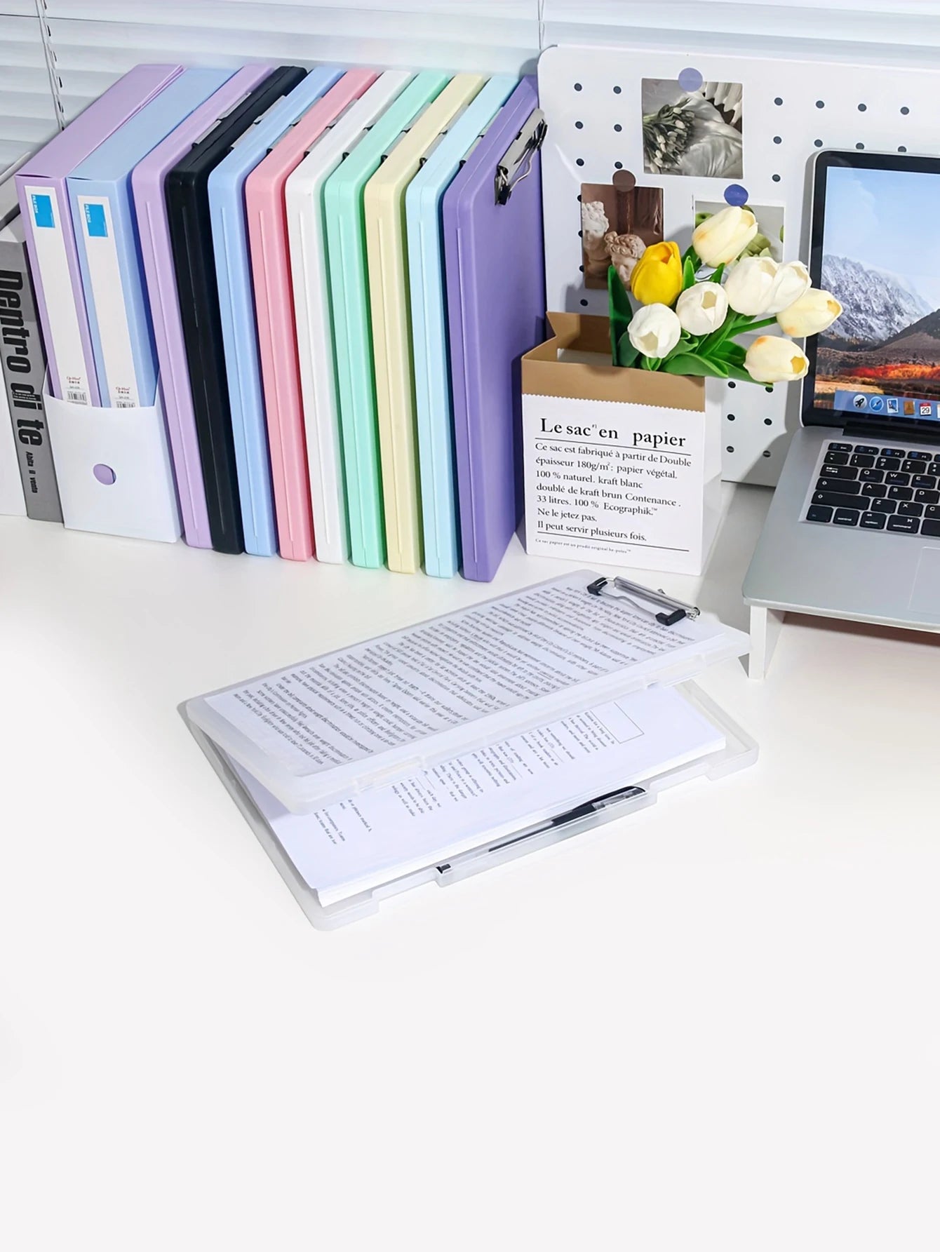 Writing Board File Box Multifunctional Organization Tool for Office