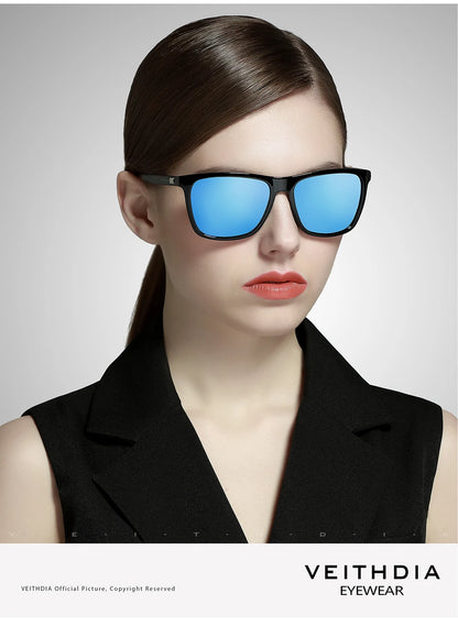 VEITHDIA Brand Sunglasses Unisex Retro Aluminum+TR90