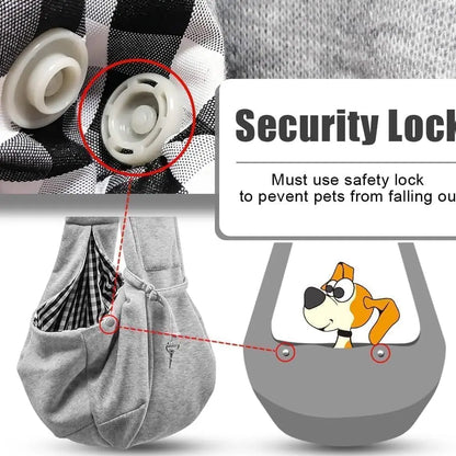 Dog Carrier Sling - Hand-Free Dog Carriers Travel Safety Harness