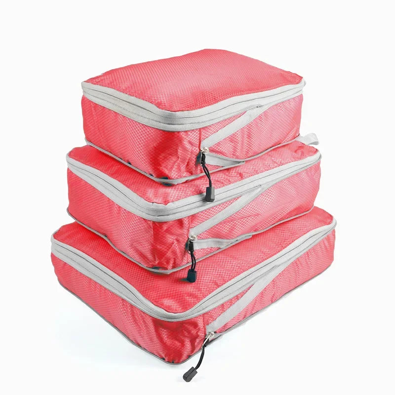 Travel Compression Packing Cubes Suitcase  Organizer Set