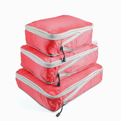 Travel Compression Packing Cubes Suitcase  Organizer Set