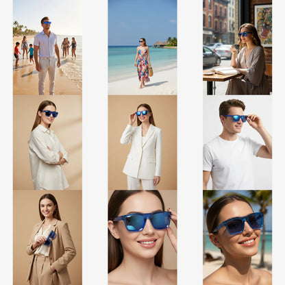 DML New Fashion Women Luxury Brand Square Sunglasses