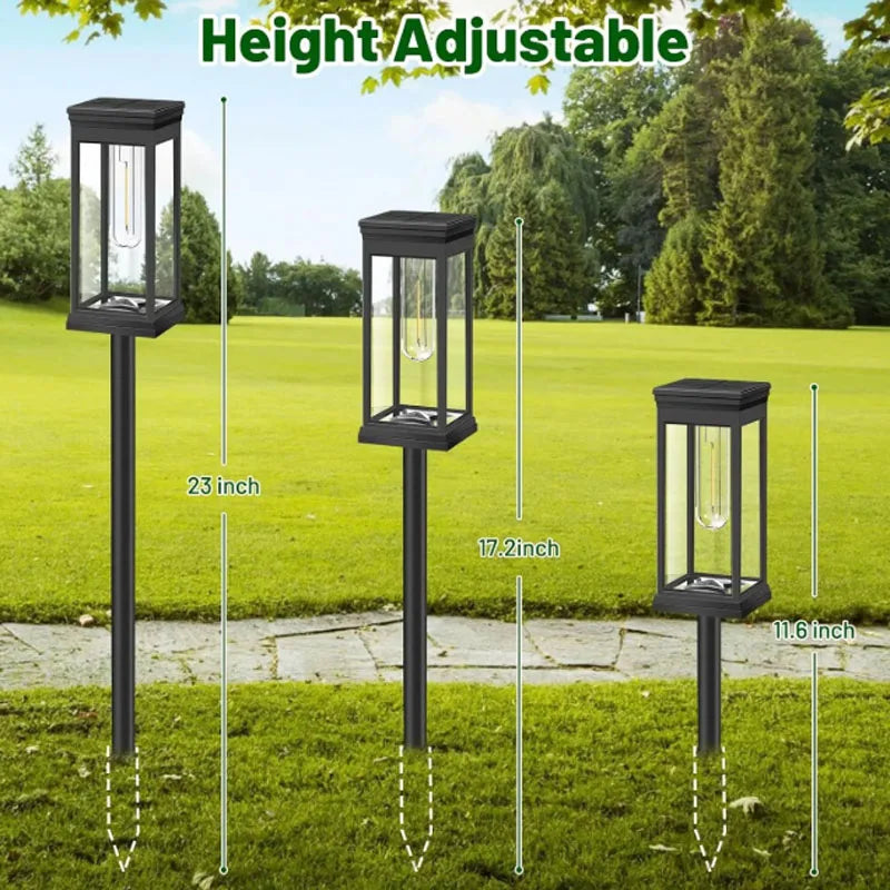Retro Solar Pathway Warm Lights Outdoor