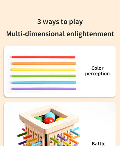 Parent child interactive wooden stick children's
