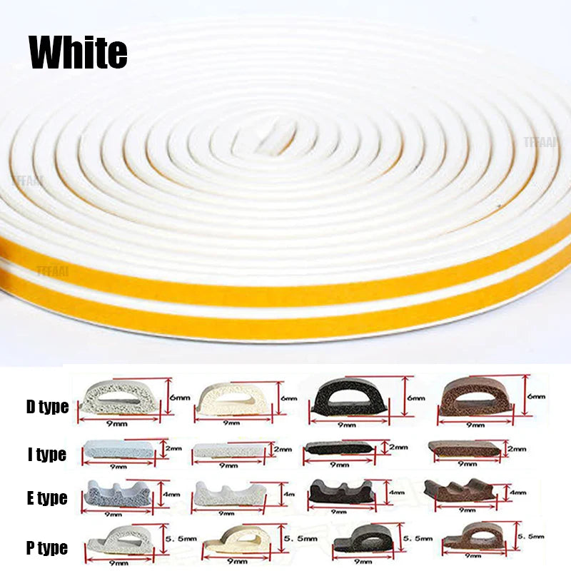 Door Insulation Seal Strip Tape Self-adhesive Acoustic