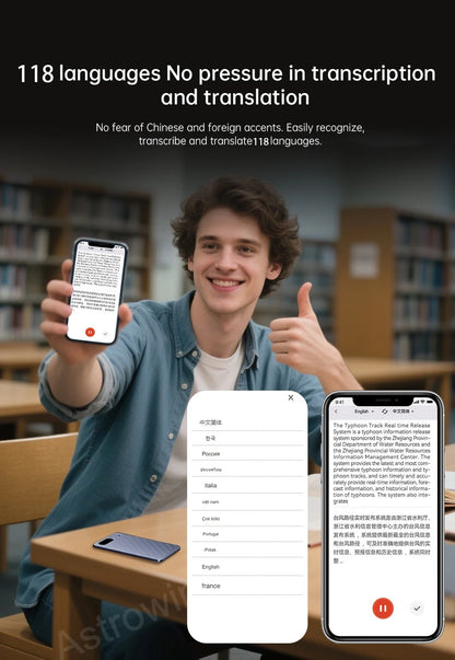 AI Voice Recorder ChatGPT-4 App 64GB Transcribe Summarize