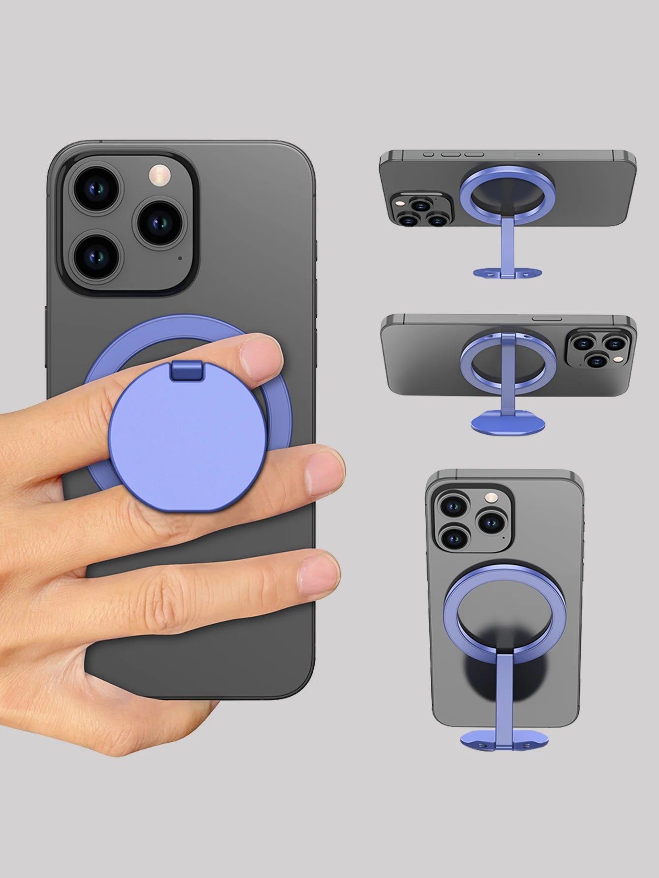 Stand For Tablet Magnetic 3 Sections Simplicity Ring Phone
