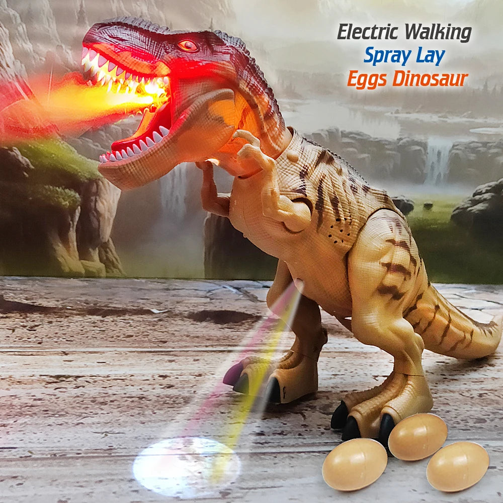 Electric Toy Large Size Walking Spray Lay Eggs Dinosaur