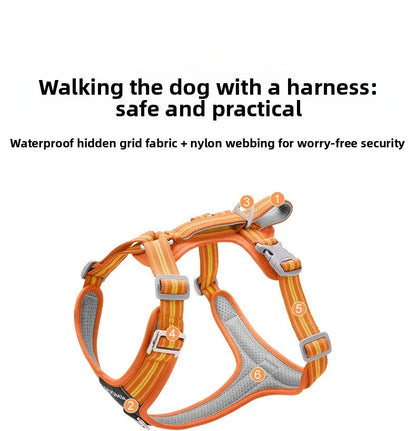 Car Safety Dog Harness with Dual Handle Quick Release